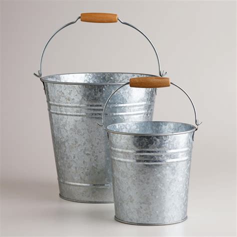 Galvanized Metal Pails Metal Pails Metal Pail Galvanized Metal