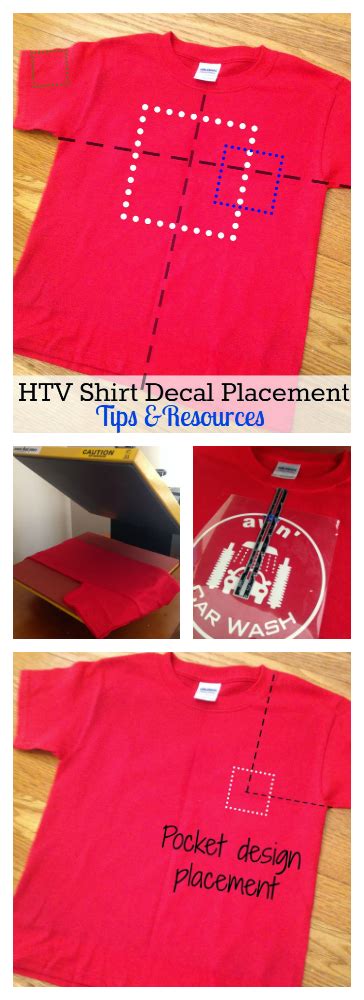 Htv Shirt Decal Placement And Size Tips And Resources Silhouette School