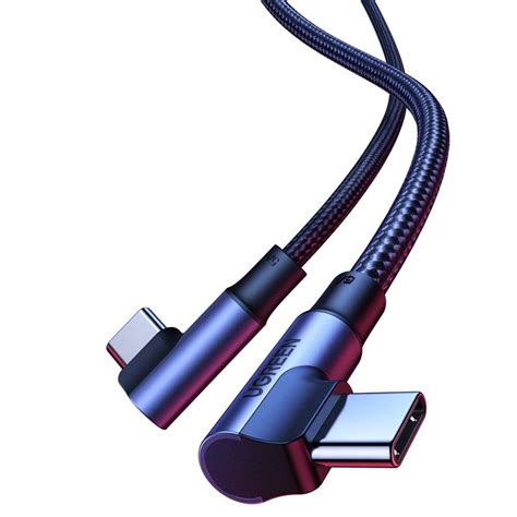 Ugreen Vinklet USB C Til USB C Kabel 100W 2m Sort Teknikdele Dk