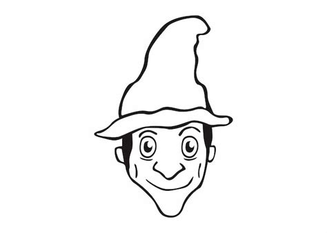 premium vector smiling witch head vector