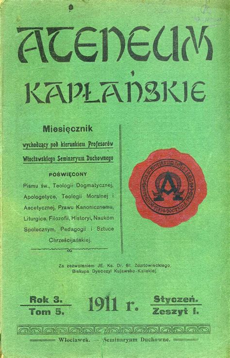 ملف Ateneum Kapłańskie styczeń 1911 r المعرفة