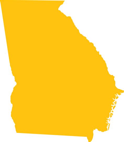 Georgia State Outline Vector At Getdrawings Free Download