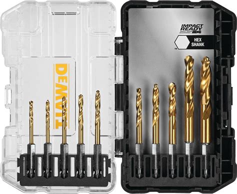 Amazon DEWALT Impact Ready Juego De Brocas De Titanio 5 Piezas