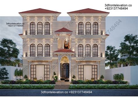 Artstation 900 Meter Three Storey Private Villa Design With 7 Bedroom