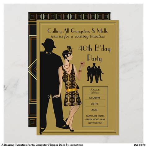 Wonderful Roaring Twenties Gangsta Flapper Art Deco Styled