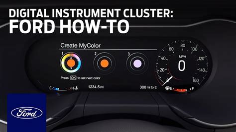 Mustang Digital Instrument Cluster With MyColor Ford How To Ford