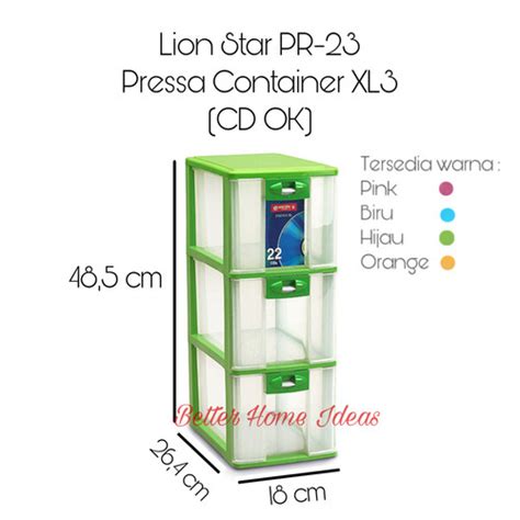 Jual Laci Plastik Susun Lion Star Pr Pressa Container Xl Ori