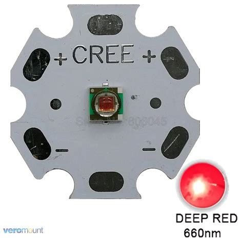 Pcs W W Cree Xp E Xpe Photo Red Nm Led Deep Red Led Emitter