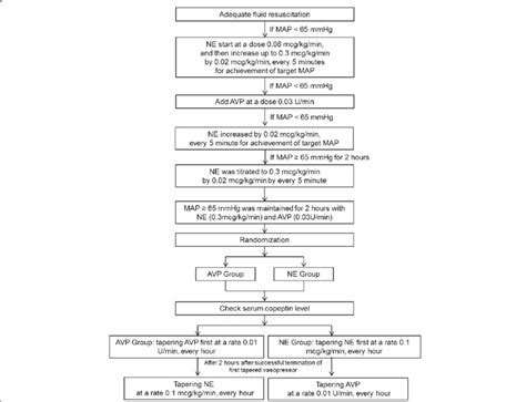 Study Protocol On Titrating Vasopressors Ne Norepinephrine Map Mean