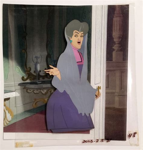 Animation Collection Production Cel Of Lady Tremaine Stepmother From