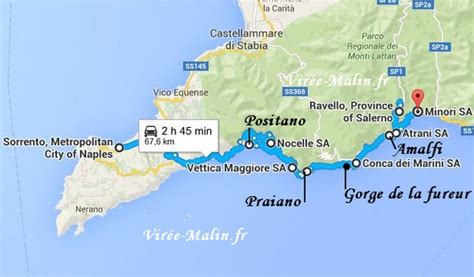 Googlemap Visiter Cote Amalfitaine Italie Naples Liberal Arts