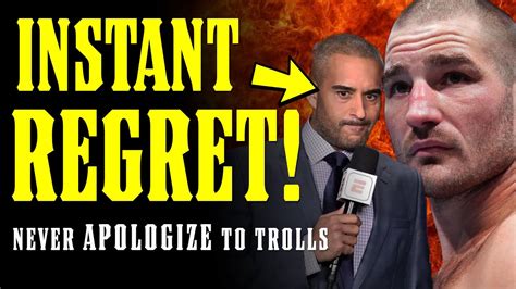 Sean Strickland Nuked Jon Anik From Orbit Anik Instantly Regrets