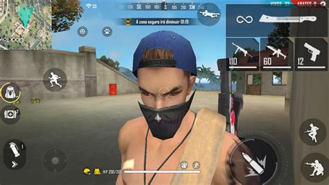 Jogando Free Fire YouTube