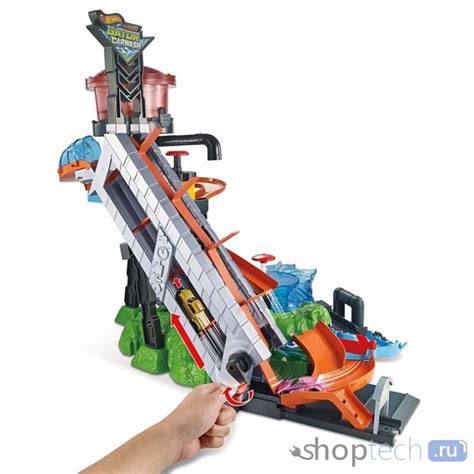 Трек Mattel Hot Wheels City Ultimate Gator Car Wash FTB67 Купить Трек Mattel Hot Wheels City