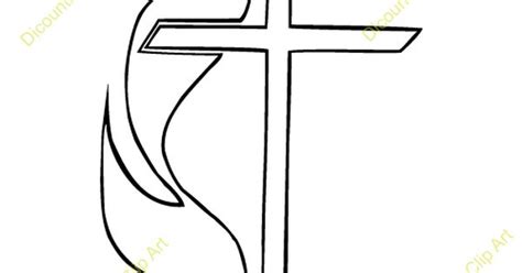 Methodist Cross Coloring Page Coloring Pages