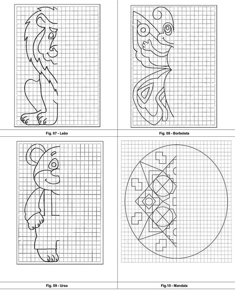 Desenhos De Simetria Para Completar REVOEDUCA