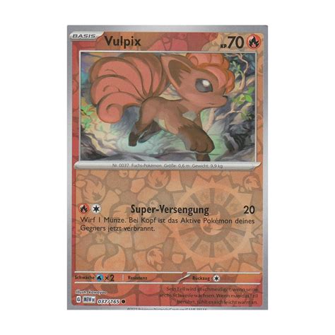 Vulpix Reverse Holo Mew Pokemon Karte G Nstig Kaufen