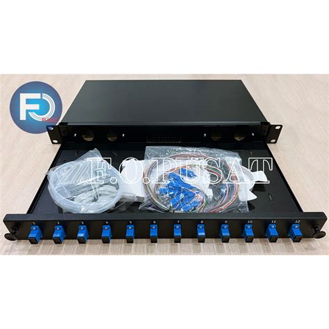 Jual OTB 12 Core ODF FTTH Rackmount 12 Core SC Kosongan OTB 12 Core