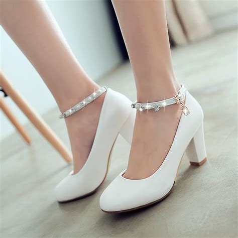 2017 New Word Buckle Women High Heels Shoes Small Size 32 33 Princess ...