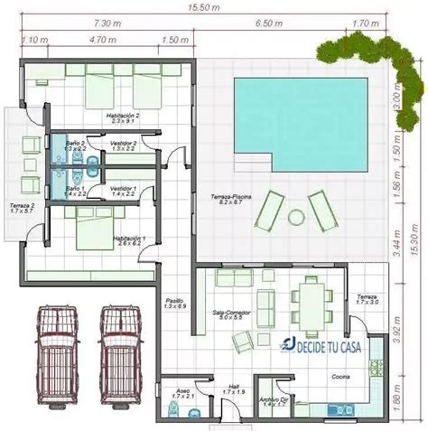 Planos De Casas Con Piscina Artofit