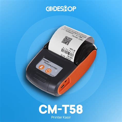 Printer Thermal Mobile Bluetooth Codeshop CMT 58