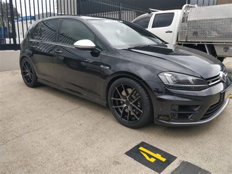 Volkswagen Golf R Mk Black With Niche Targa M Aftermarket Wheels