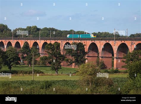 Transport For Wales Class Train Crossing Twemlow Viaduct Holmes