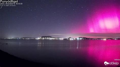 Így látszódott a sarki fény a Balatonról Fotók Cikkek We love Balaton