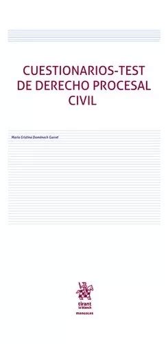 Libro Cuestionarios test De Derecho Procesal Civil Domã Envío gratis