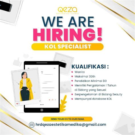 Lowongan Kerja Kol Specialist Di PT Qeza Estetika Medika LokerJogja ID