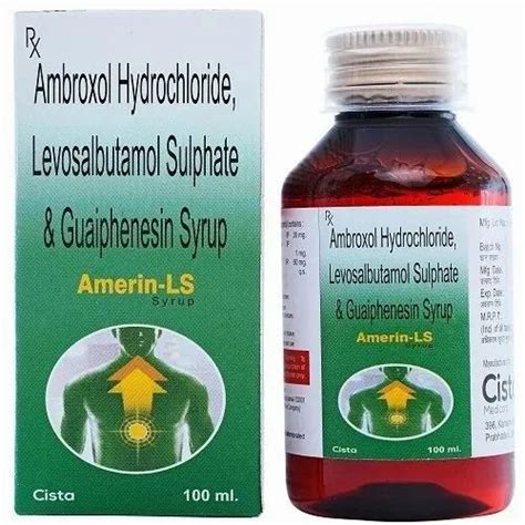 Amerin Ls Ambroxol Hydrochloride Levosalbutamol Sulphate And