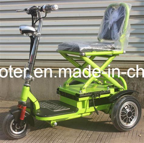 Put Into Trunk Wheel Foldable Electric Scooter Ce Lithium Battery