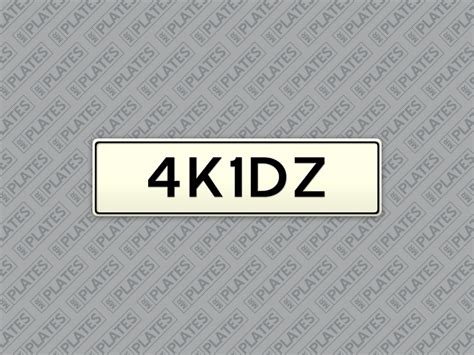 4k1dz 4 Kids Or For The Kids Number Plates For Sale Mrplates