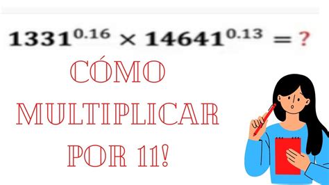 Cómo Multiplicar por 11 Ejercicio habilidad operativa Truco para