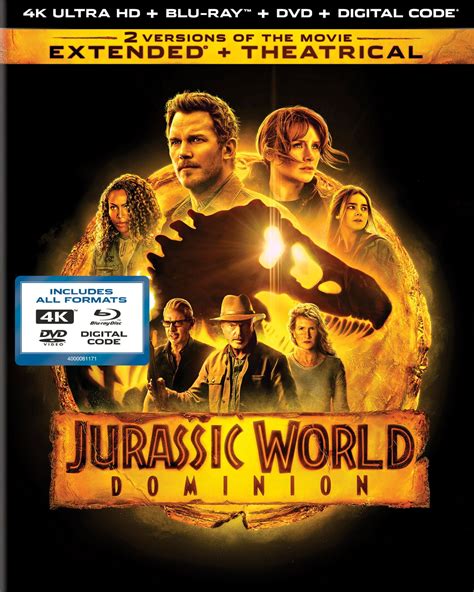 Jurassic World Dominion Extended Edition Walmart Exclusive 4k Ultra Hd Blu Ray Dvd