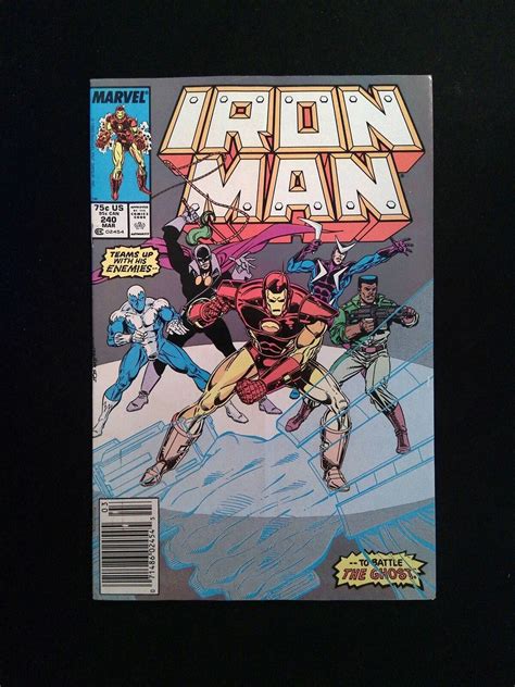 Iron Man 240 Marvel Comics 1989 Vf Newsstand Comic Books Copper