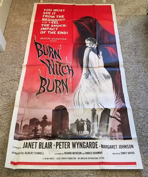 Burn Witch Burn (1962) – Original Three Sheet Movie Poster - Hollywood ...