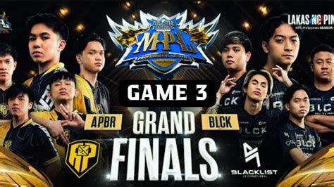 Apbr Vs Blck Grand Finals Mpl Ph S Game Mplph Apbren