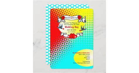 Retro Rockabilly Wedding Invitation Zazzle