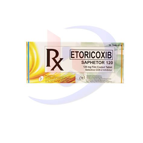 Etoricoxib Saphetor 120 120mg Film Coated Tablet 30s Bambang