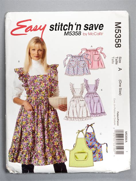 Bib Apron Pattern Half Apron Patterns Vintage Apron Pattern Halter