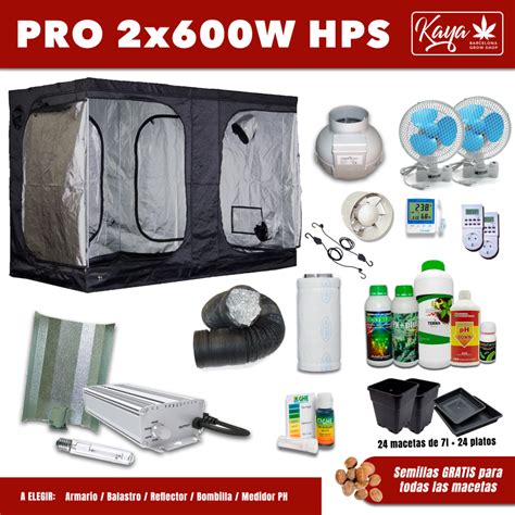 Kit De Cultivo PRO Con 2 Focos De 600W En Grow Shop Kaya Barcelona