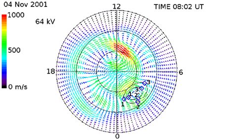 3 Top Global Convection Map From SuperDARN Observations Adjusted To 6