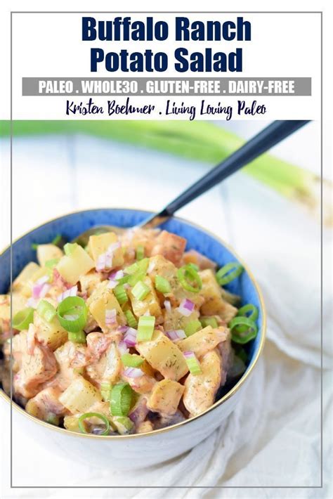 Buffalo Ranch Potato Salad (Paleo & Whole30) - Kristen Boehmer