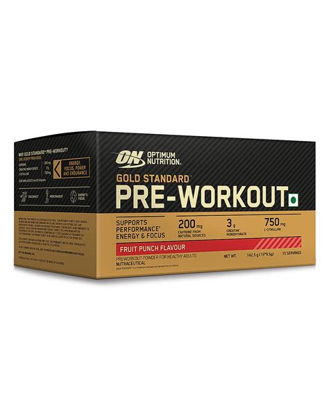 Buy Gold Standard Pre Workout Supplement Green Apple Optimum Nutrition India