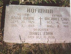 Mabel Edna Hofmann 1910 1930 Memorial Find A Grave