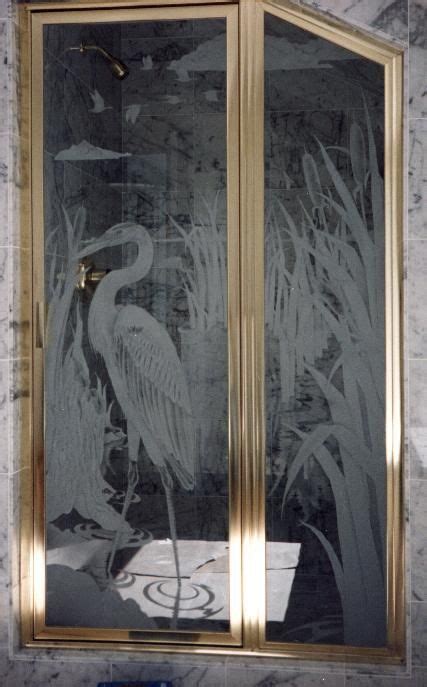 Showers Etched Shower Glass Etched Glass Etched Glass Design By