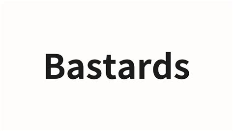 How To Pronounce Bastards Bastards Bastards In Chinese Youtube