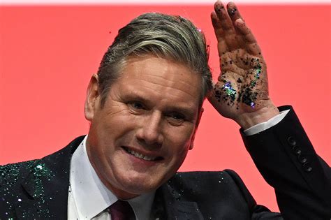 Uk Opposition Leader Keir Starmer Hit With Glitter From Protester Before Labour Conference