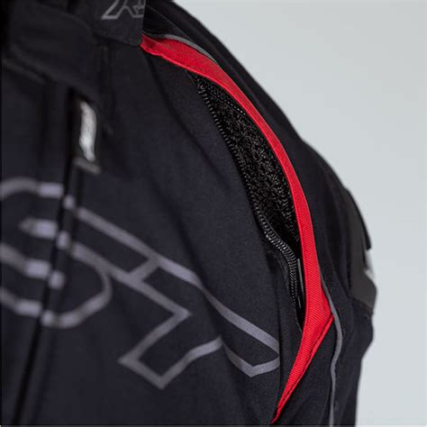 RST Sabre Airbag CE Textile Jacket Black White Red FREE UK DELIVERY